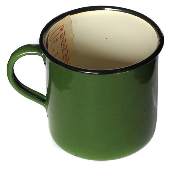 本物のソビエトカップエナメルロシアヴィンテージマグカップ、中Artem